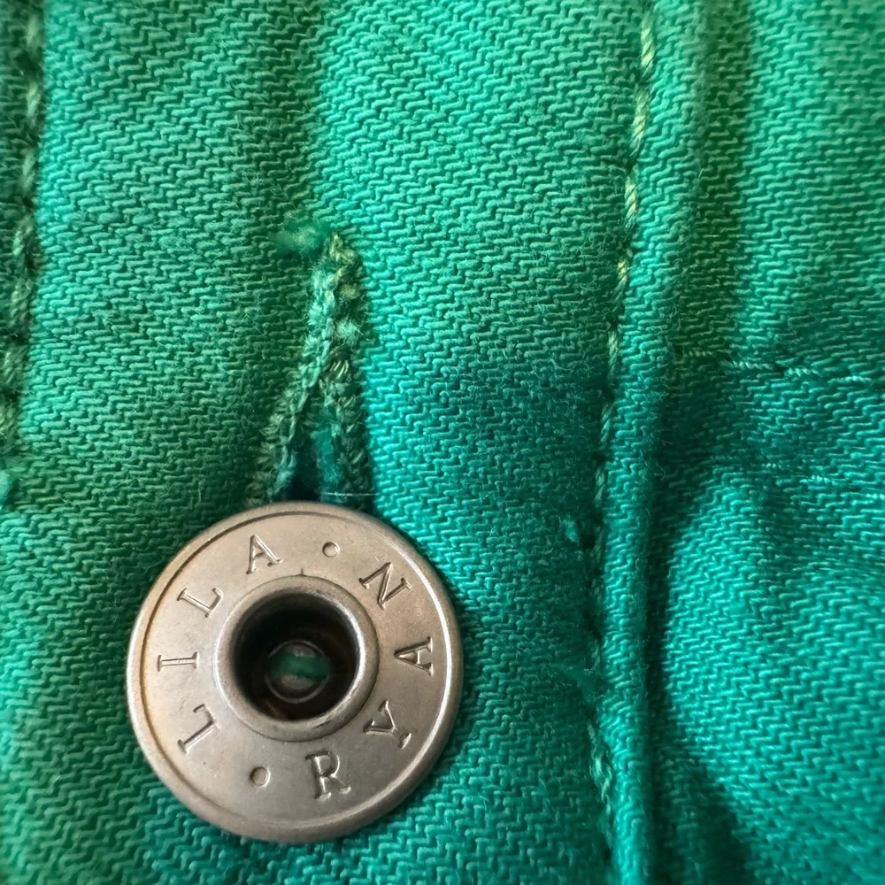 Lila Ryan size 31 mid-rise skinny ankle, teal green jeans - Picture 2 of 12